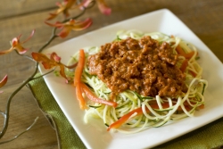 Zucchini Noodles & Raw Marinara Sauce