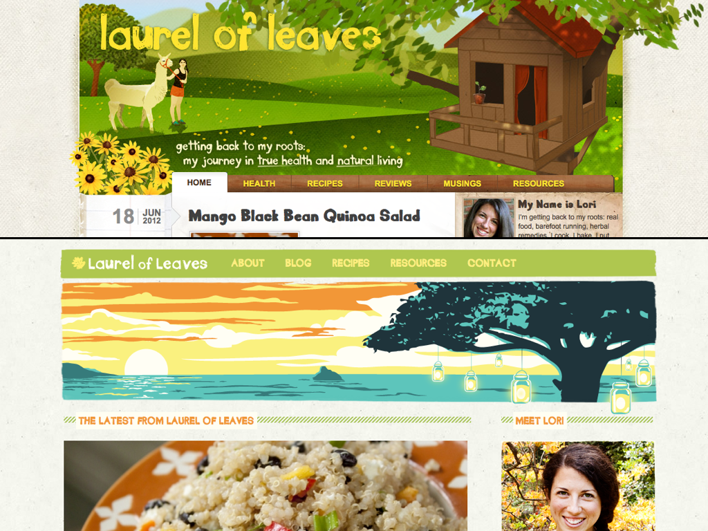 Old vs New Blog Design Old vs New Blog Design